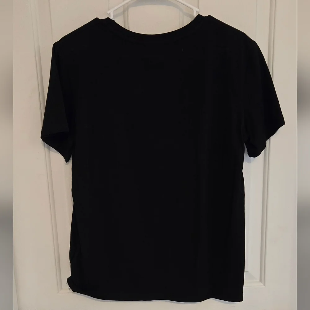 Gucci Black T-Shirt with White Logo - Picture 5 of 5